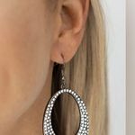 Paparazzi Storybook Bride Black Earrings (169) Photo 0