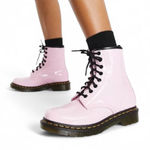 Dr. Martens  Pastel Pink Patent Leather Combat Boots 6M/7L Photo 0
