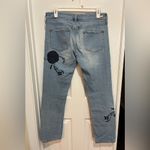 Pilcro and the Letterpress  Washed Blue Jeans with Embroidery Anthropologie Photo 1