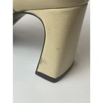 ZARA  Beige Patent Leather Square Toe Side Goring Heeled Ankle Boots Size 6‎ Photo 9