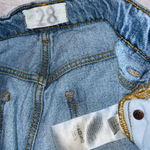 Free People  Jeans with Front Slit Detail Size 28 Waist Light Wash Denim Pants Photo 3