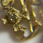 Vintage 14K yellow Gold with diamond “MOM” Charm pendant Photo 5