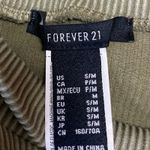 Forever 21  Olive Green Sleeveless Rib High Neck Mini Bodycon Sweater Dress S/M Photo 2