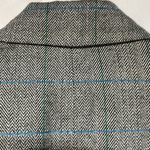Vintage Kasper Pinstriped Blazer Light Shoulder Pads Gray Blue Green Size 12 Photo 13