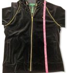 Ralph Lauren LRL Lauren Black/Gold Velour Tracksuit Photo 5