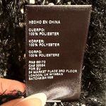 Ecote ANTHROPOLOGIE LONG OPEN BLACK WHITE CARDIGAN EYELASH SWEATER M Photo 6