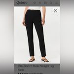 Quince NWOT  Black Ultra Stretch Ponte Straight Leg Pants size Large Photo 1