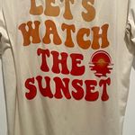 Let’s Watch The Sunset Short Sleeve Graphic Tee XS Yellow Photo 8