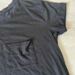 Awake  Top Cuffed Sleeve Basic Tee Short Sleeve Pocket Black Size Small Photo 3