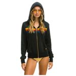 Aviator Nation  5-Stripe Zip Hoodie Size Large Photo 1