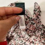 Ralph Lauren Lauren  Floral Button Down Blouse 3X Women’s Pink Black White Print Photo 6