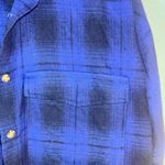 VICI  Blue Plaid Long Sleeve Shirt size x small Photo 2