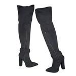 Bamboo  Black Over-the-Knee Boots Photo 2