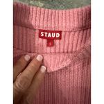 STAUD New! Aura Ribbed Wool-BlendSweater in Damask Pink Sz Small $325 Photo 6