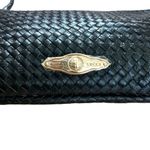 Elliott Lucca Black Woven Leather Bag Photo 5