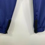 Koral Sweatpants Women MEDIUM Blue Black Reverie Shantung Slim Fit Stretch Waist Photo 1