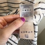 Lands' End Lands’ End Women’s White Gray Striped Shirt Dress 4 Photo 6