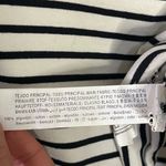 ZARA  Crew Neck Black and White Striped Cotton Sweater Photo 4