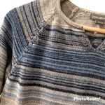 Eddie Bauer  Women’s Cotton Roll Hem Striped Sweater Medium M Photo 2