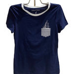 Nautica T-Shirt Top Navy White Sailboat NWT Photo 0