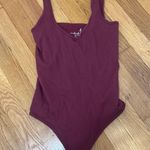 Free People Size M/L Ribbed Bodysuit Plum Wine Intimately Free medium / large Photo 0