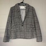 Cupcakes and Cashmere  Houndstooth Plaid Single Button Blazer Women’s Size 2 Photo 0