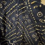 We Be Bop Top Wide Leg Pants Outfit 2 Pc Set Black Tan Beaded Artsy Native Small Photo 2