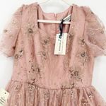 NWT JessaKae Womens Fairycore Eloise Floral Puff Sleeve Sequin Princess Dress XL Pink Photo 3