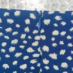 Nasty Gal  Sexy Silky Floral Mini Dress 2 Blue Long Sleeve Open Tie Front Photo 6