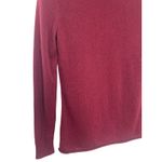 Boutique Women’s Cashmere Minimalist Preppy Turtleneck Sweater Burgundy Wine Small Photo 2