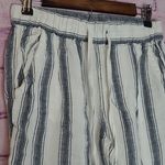 Artisan NY  100% LINEN STRIPED LAGENLOOK BEACHY RELAXED STRAIGHT LEG PANTS SMALL Photo 2