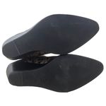 Treasure & Bond Wedges Boots Faux-Snakeskin Print Ankle Booties Black Tan 7 Photo 6