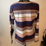 Tru Self Tru‎ Self Striped Sweater Knotted Front Very Soft No Size Photo 2