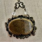 Agate crystal mirror pendant necklace Photo 4