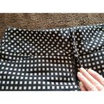 Elle Mid Rise Black & White Check Straight Leg Cropped Pants Women's Size 2 Photo 5