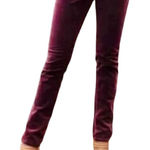 Sundance  Day & Night Burgundy Velveteen Jeans, Sz Petite 6 Photo 0