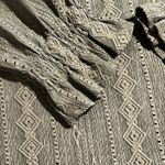 Frye Womens small Textured Long Sleeve Peasant Blouse Photo 5