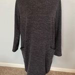 Clara Sun Woo Tunic or Dress size Large Heather Black Pockets Photo 0