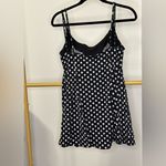 Longitude  Black Polka Dot One Piece Swim Dress Photo 1