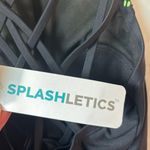 NWT Splashletics neon green, black swim suit in medium, high neck Green Photo 2