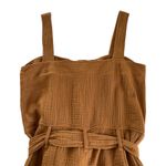 Sézane Federica Brown Short Romper Cotton Gauze Women’s Size FR 38 / US 6 Photo 4