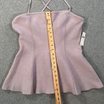 Anthropologie By Hourglass Sweater Tank Top Size Large Lavender Adjustable Strap Photo 4