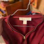 Michael Kors NWOT/ Red Half Zip Blouse Size Medium Photo 2