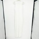 SKIMS Womens Ribbed Knit Soft Lounge Cut Out Maxi Dress Size 2X Marble White Photo 8