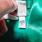 Chico's Emerald Green Satin Trucker Jacket Size 2 (Large) Photo 5