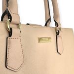 Trina Turk | Medium Blush Pink PVC Floral Interior 2-Handle Satchel Purse Bag Photo 2