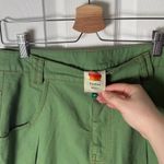 Farm Rio Green Pleat Straight Leg Pants 28 Photo 5