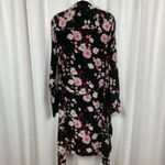 Equipment  Femme Black&Pink Floral Clea Silk Button Front Shirt Dress Sz.M Photo 11