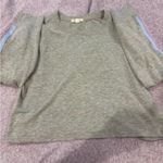 Garage  Grey Crop Top Long Sleeve Photo 2