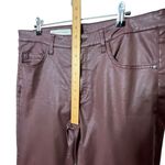 Anthropologie Pilcro and The Letterpress Script Coated Wine Jean Ankle Tie Women’s Size 32 Photo 14